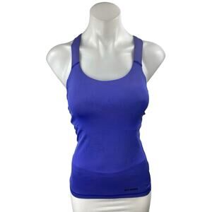 Ivy Park Blue Sleeveless Cross Back Yoga Workout Athletic Tank Top Size XS
